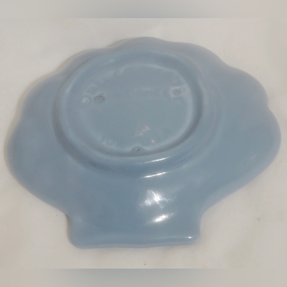 Vintage Relco Manufacturer Sundance Ceramic Blue Shell Trinket Dish - Picture 5 of 9